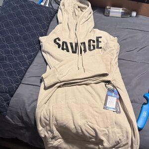 Savage Cream Crewneck Sweater